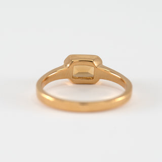 Citrine Gold Ring Bree back view