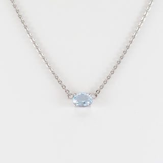 Aquamarine White Gold Necklace Teaghan