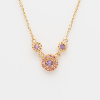 Saylor Amethyst and Pink Tourmaline Necklace - Minette 