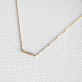 Alyssa Opal Bar Necklace - Minette 