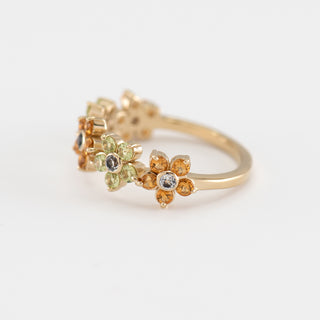 Cassia Peridot gold ring right view