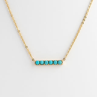 Turquoise Yellow Gold necklace Kira 
