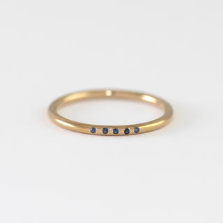 Blue Sapphires on Gold band Victoria