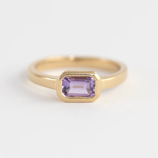 Isabel Amethyst gold ring